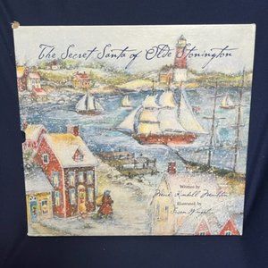 "The Secret Santa of Olde Stonington" Hardcover Christmas Holiday Book w/Sleeve